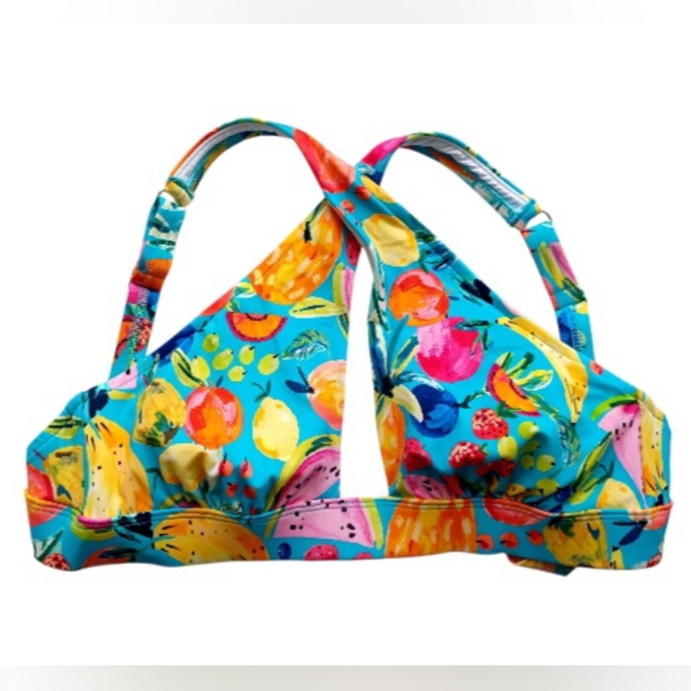 VENUS Savage Wrap Tie Back Bikini Top, Size S